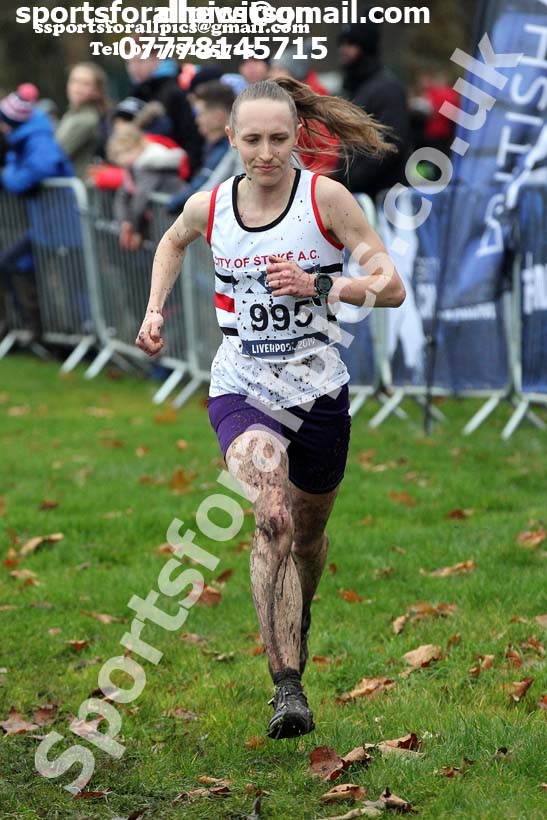 Senior and under-23 women, 2019 European Cross Country Trials and British Cross Challenge, Sefton Park, Liverpool.  Photo: David T. Hewitson/Sports for All Pics